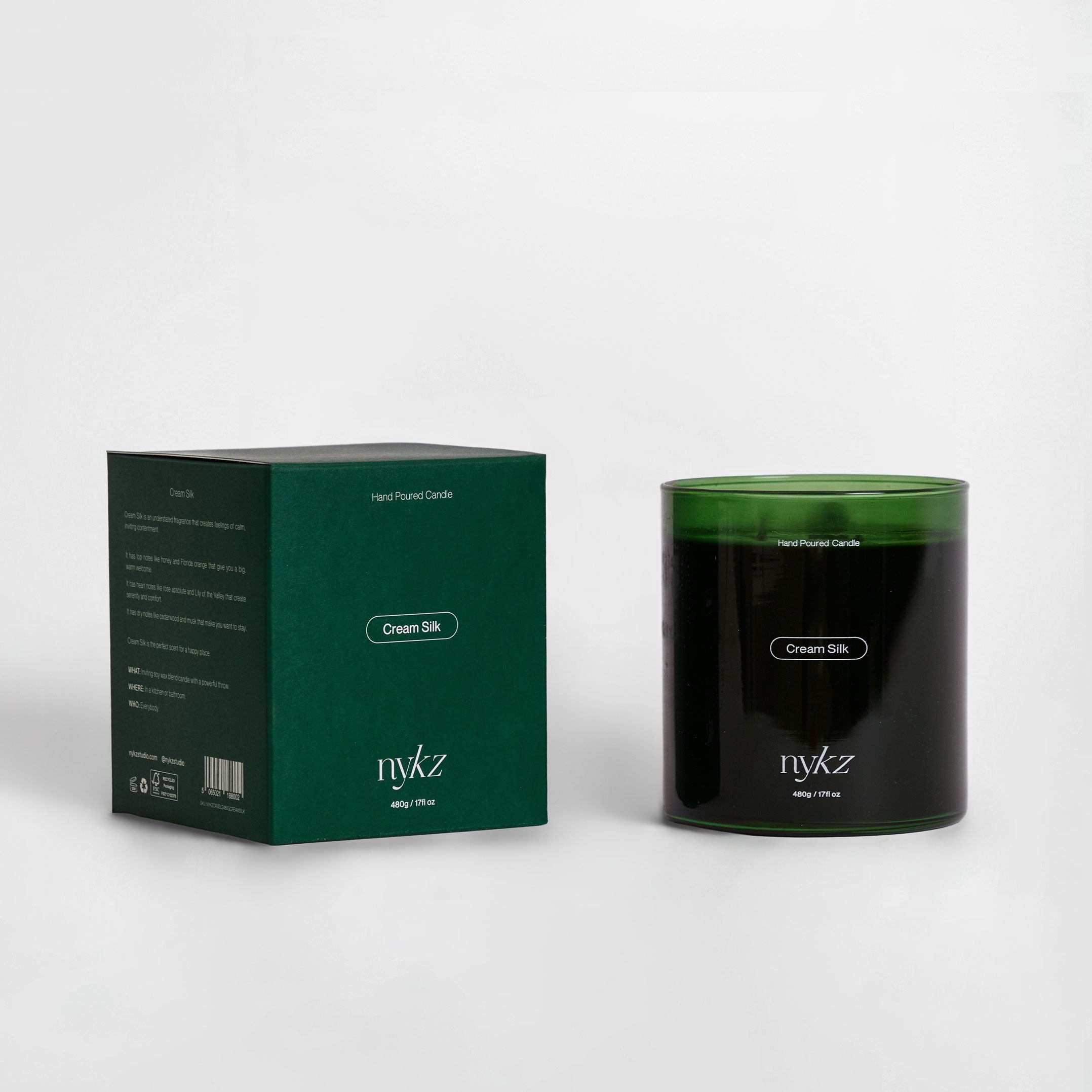 NYKZ Cream Silk Candle - 17oz